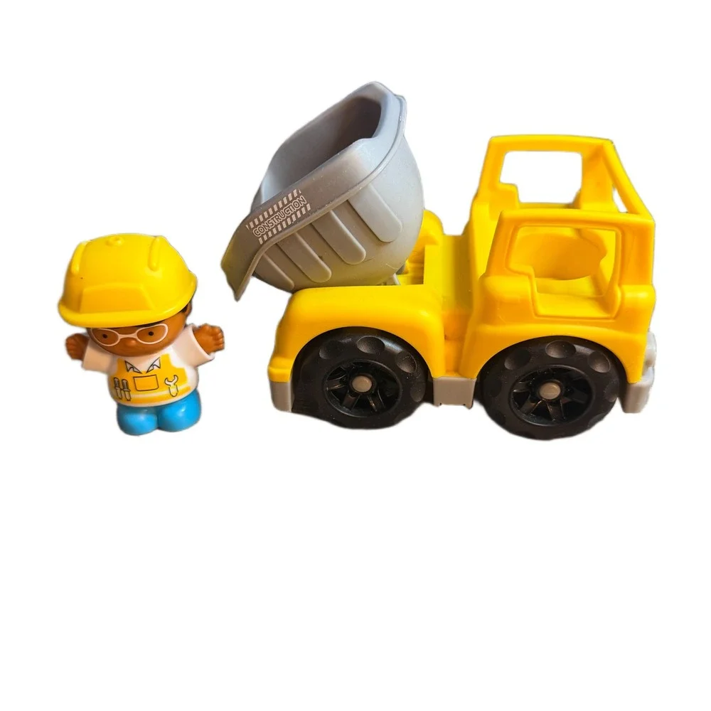 Playgo Mini Wheels Yellow Construction Worker Dump Truck with Driver Figure